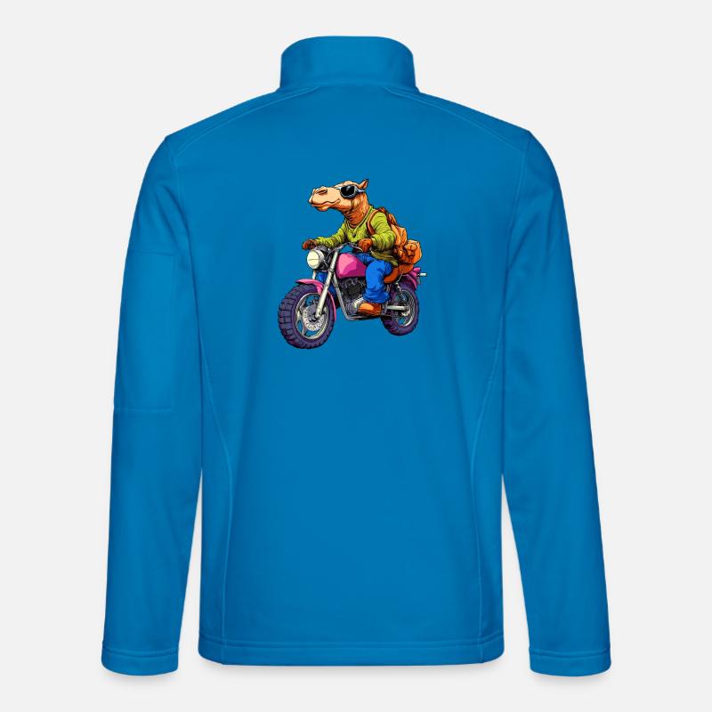 Camel Motorcycle - Unisex Softshell Jacket - light blue