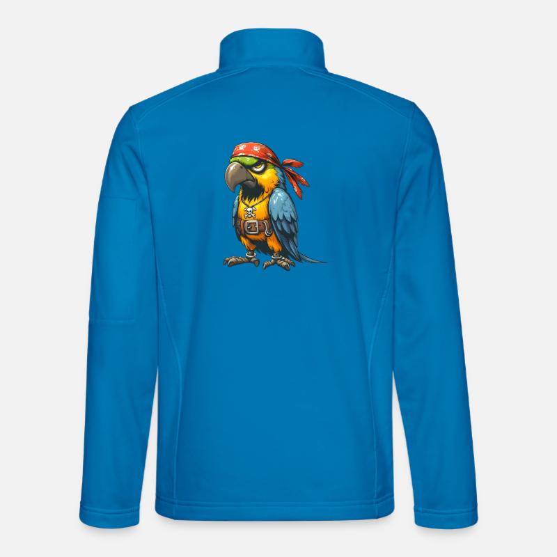 perroquet pirate Veste en tissu softshell Unisexe