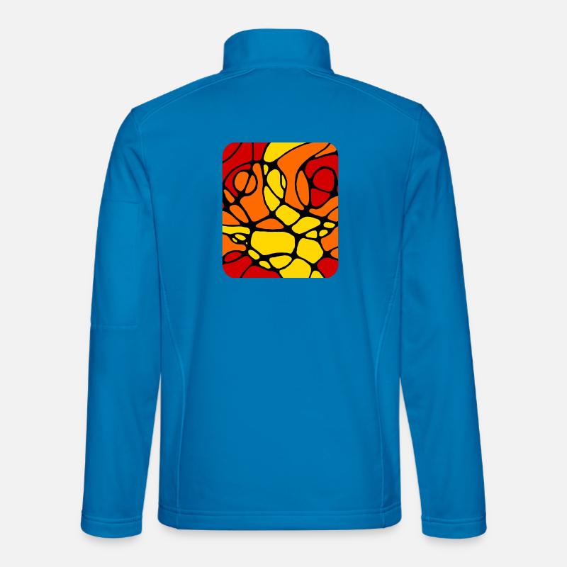 Neurografik modernes abstraktes Design - Unisex Softshelljacke - Lichtblau