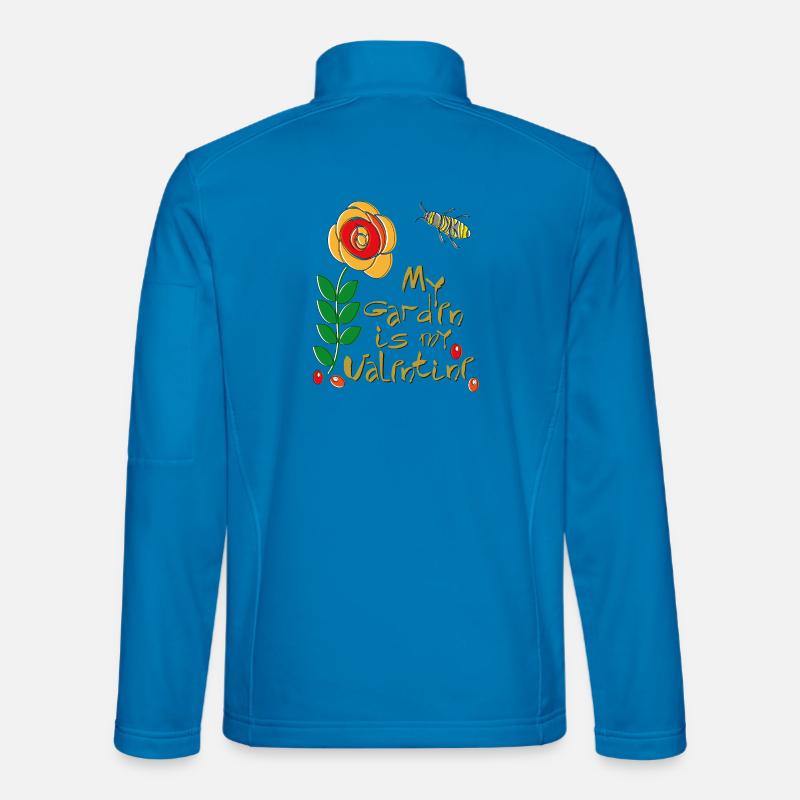 my Garden is my Valentine - Unisex Softshell Jacket - light blue