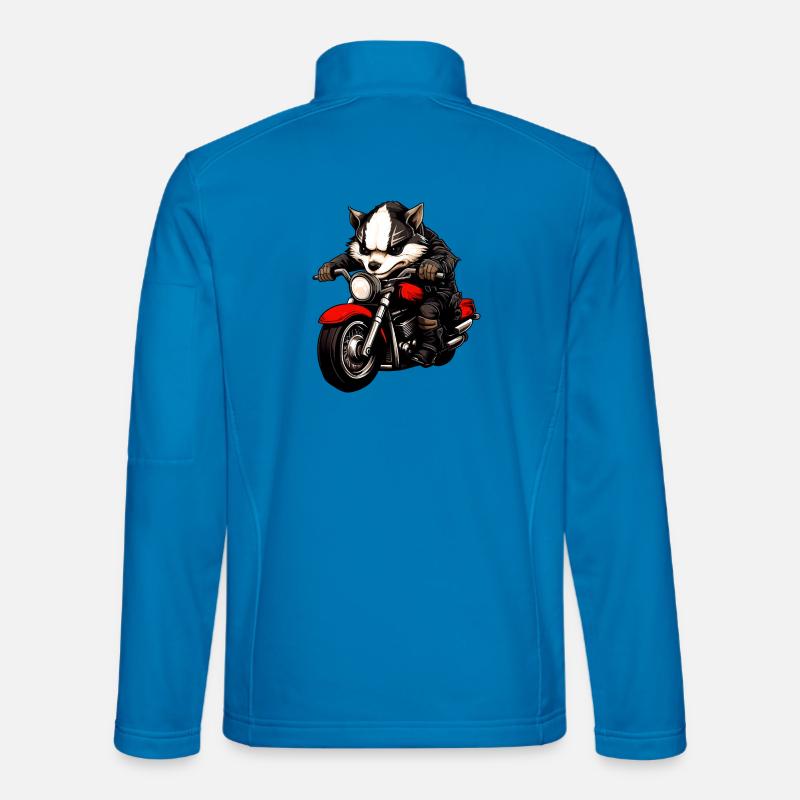 Motorcyclist Badger - Unisex Softshell Jacket - light blue