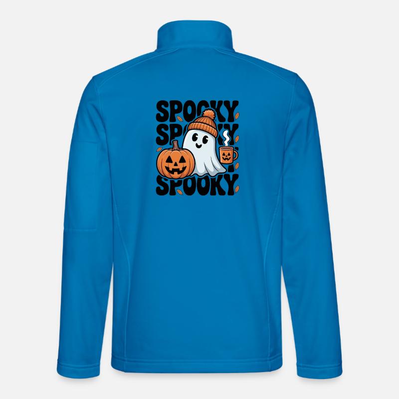 Fantôme effrayant d'Halloween Veste en tissu softshell Unisexe