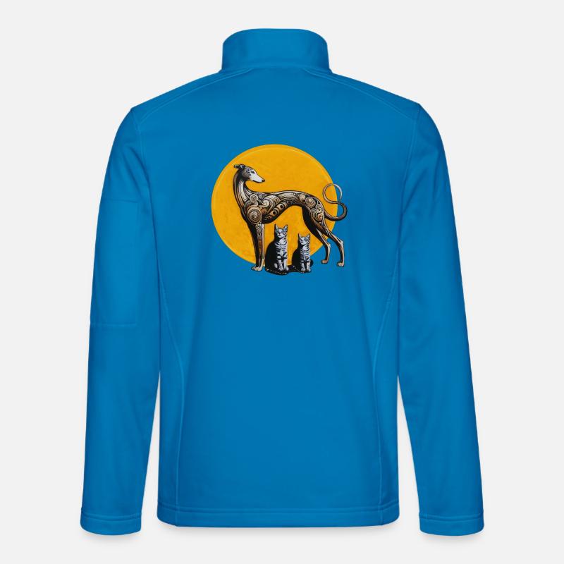 Galgo & Katzen StreetArt - Rough - Unisex Softshelljacke - Lichtblau