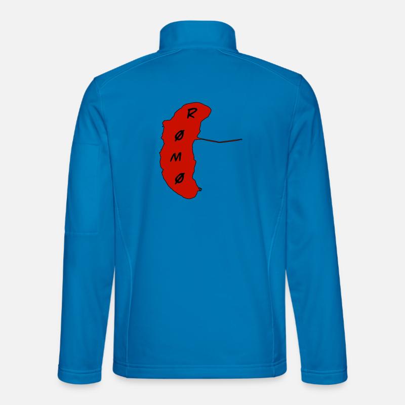 Romo Insel Rot Emblem Unisex Softshelljacke