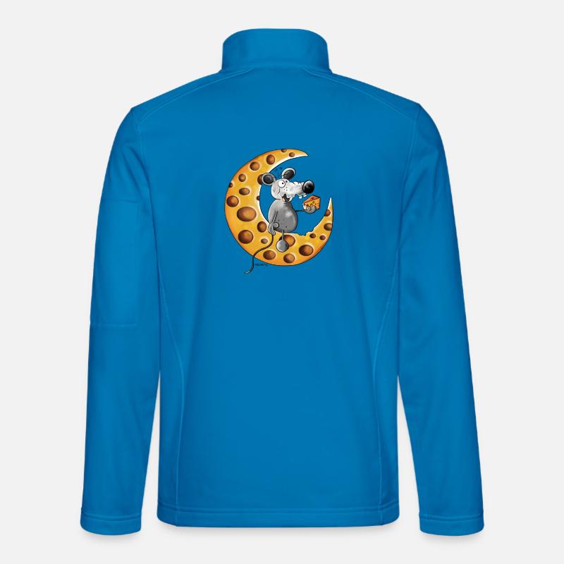The Mouse Love Cheese - Unisex Softshell Jacket - light blue