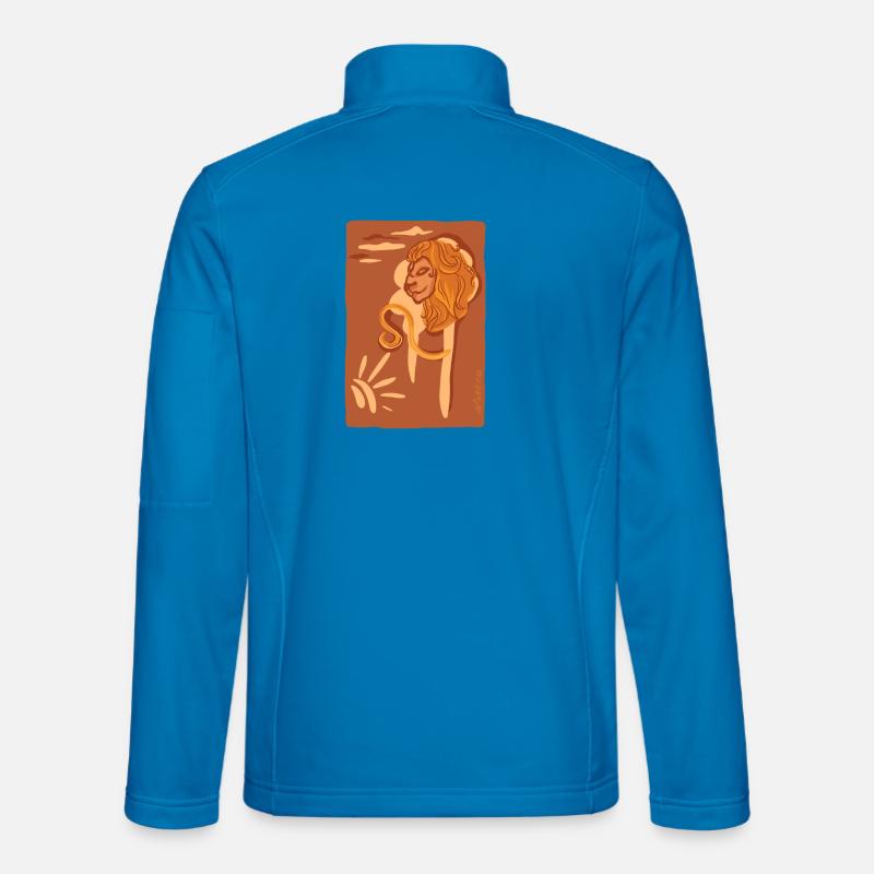Löwe Sternzeichen - Unisex Softshelljacke - Lichtblau