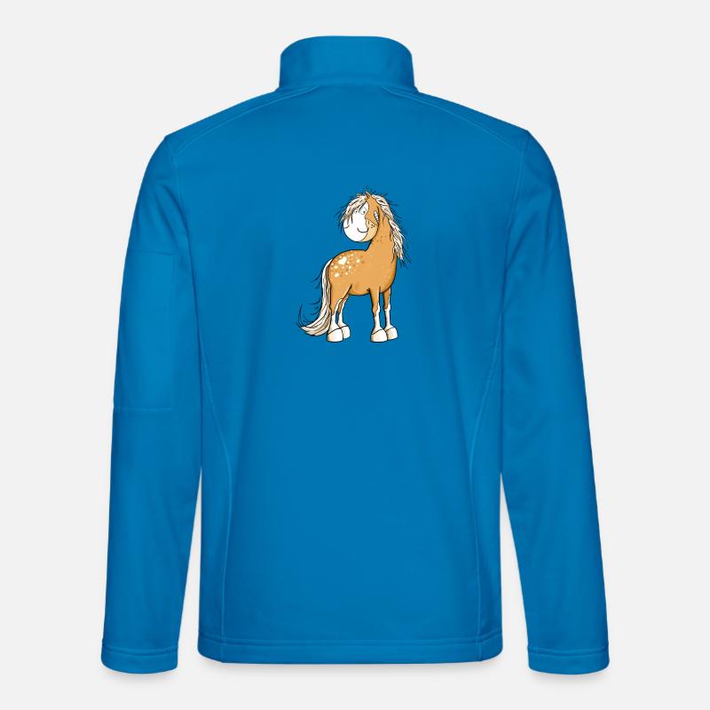 Happy Pferd I Pferdemotiv Fun Unisex Softshelljacke