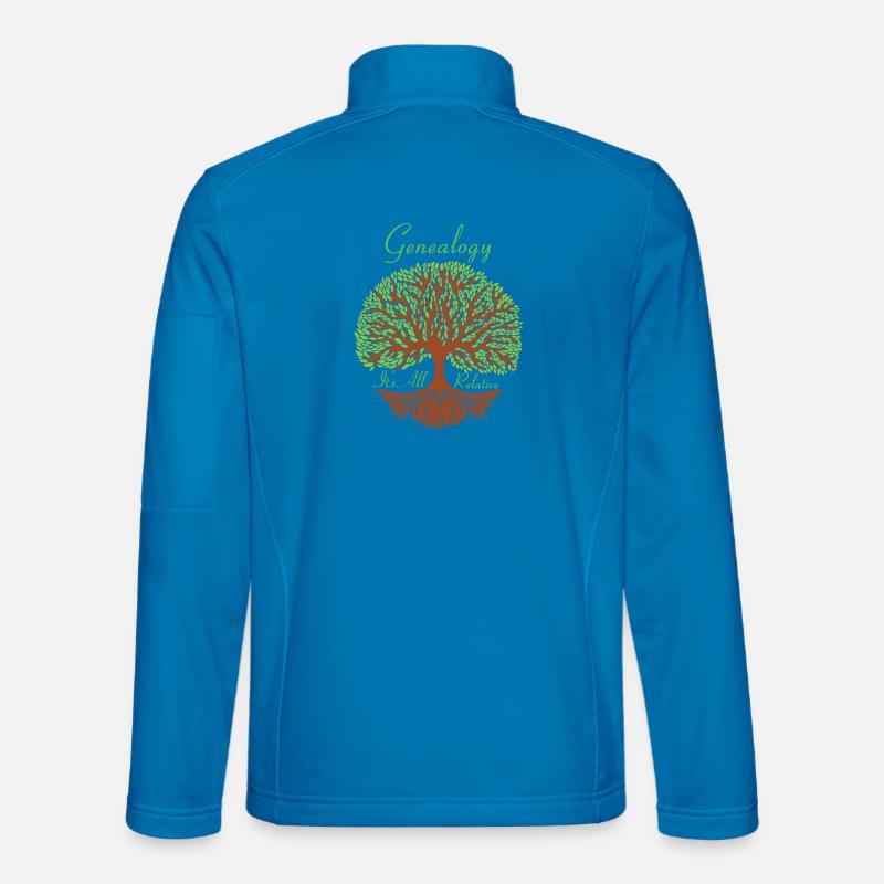 Genealogy Its All Relative Genealogist Ancestry - Unisex Softshell Jacket - light blue