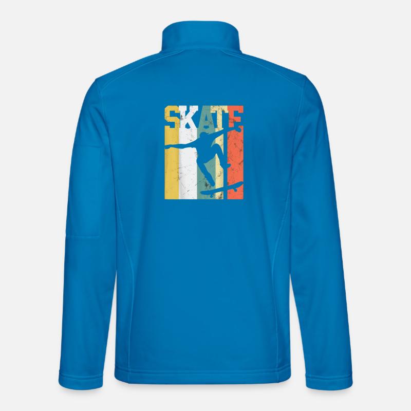 Skate Skateboarder Gift Skateboard Retro - Unisex Softshell Jacket - light blue