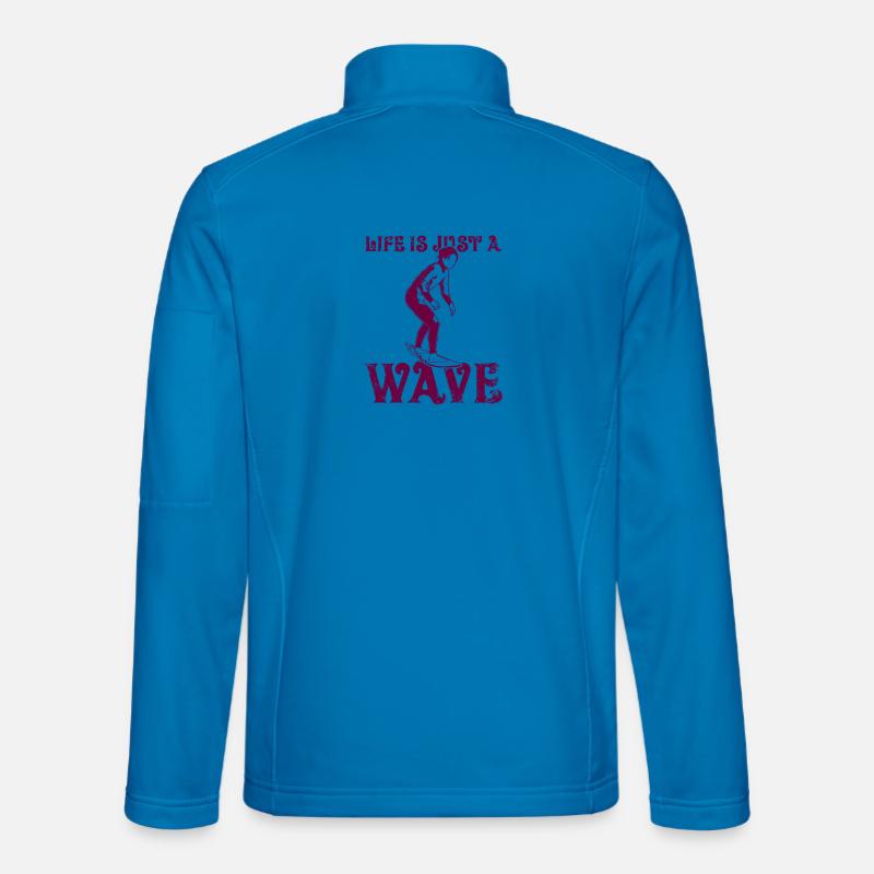 Life is just a wave - Unisex Softshell Jacket - light blue