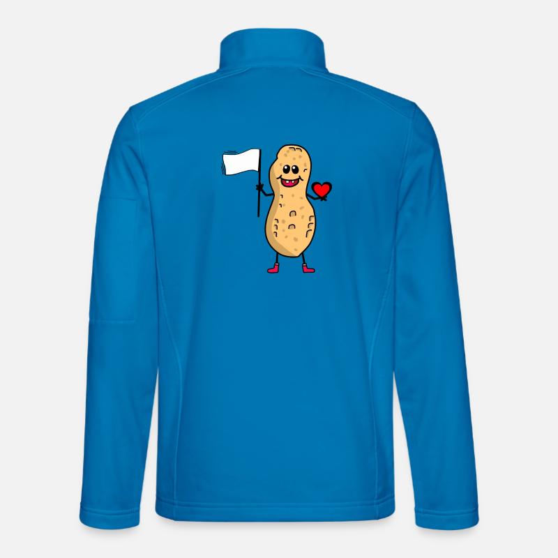 Erdnuss Weltfrieden Friedensfahne Frieden Freunde Unisex Softshelljacke