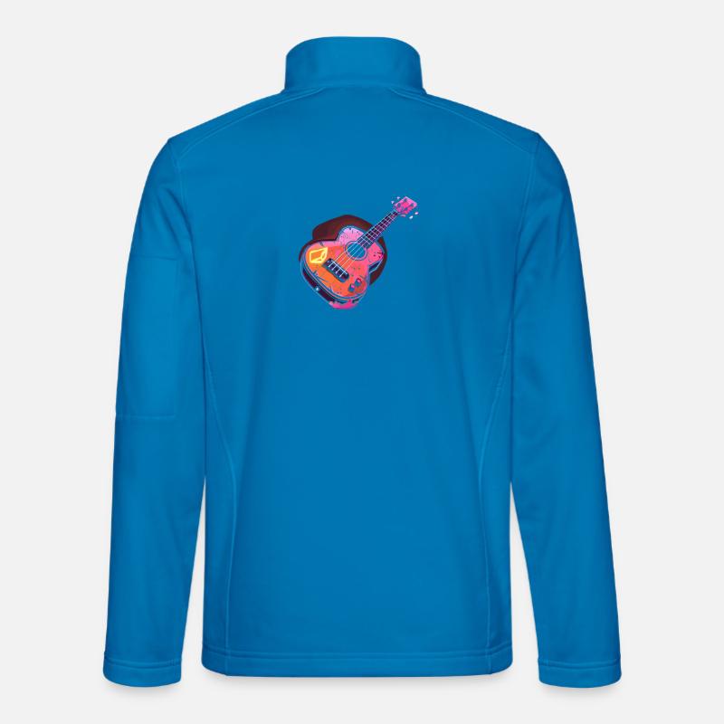 Ukulele 90s Look - Unisex Softshell Jacket - light blue