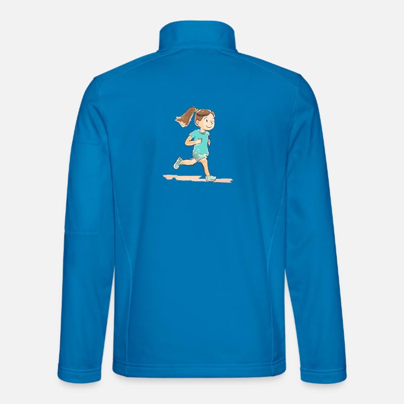 Runner Comic Look - Unisex Softshell Jacket - light blue