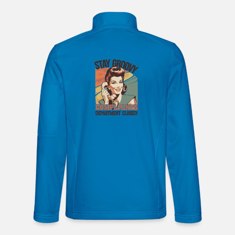 Stay Groovy Retro Complaints Closed - Unisex Softshell Jacket - light blue