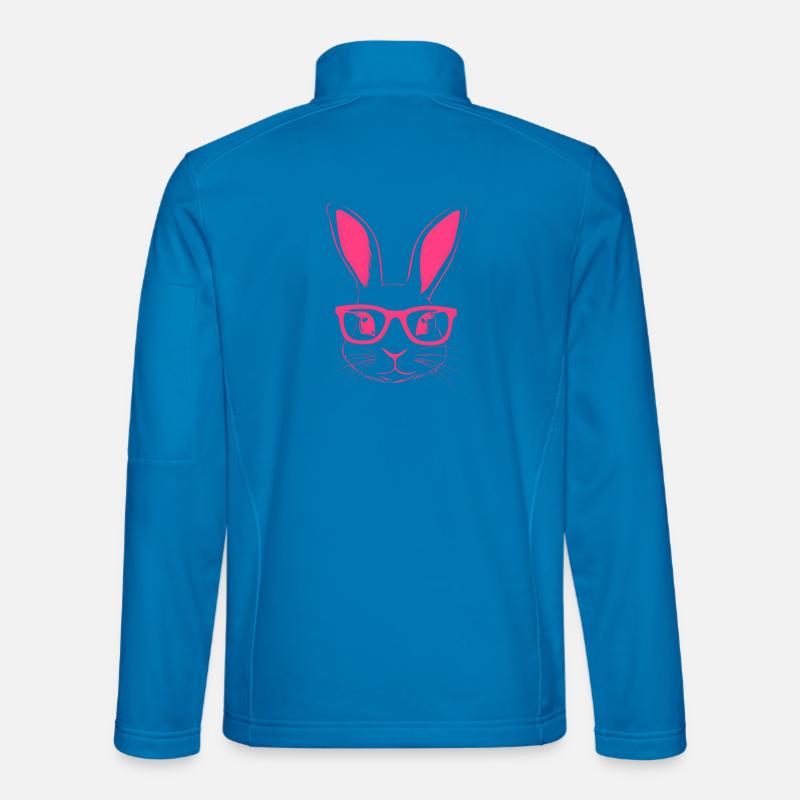 Lunettes de lapin Bunny Bunny Ears Bunny Gift Veste en tissu softshell Unisexe
