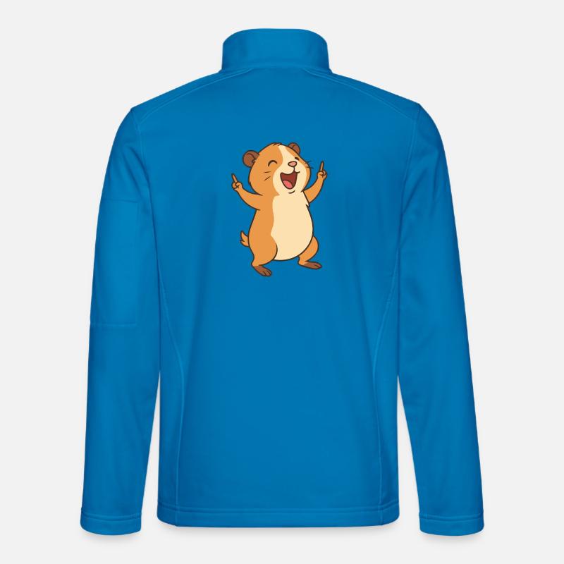 Happy Cavy Kid - Unisex Softshelljacke - Lichtblau