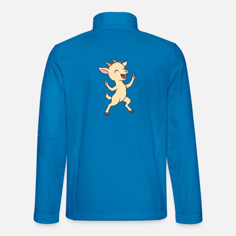 Tanzendes Zicklein - Unisex Softshelljacke - Lichtblau