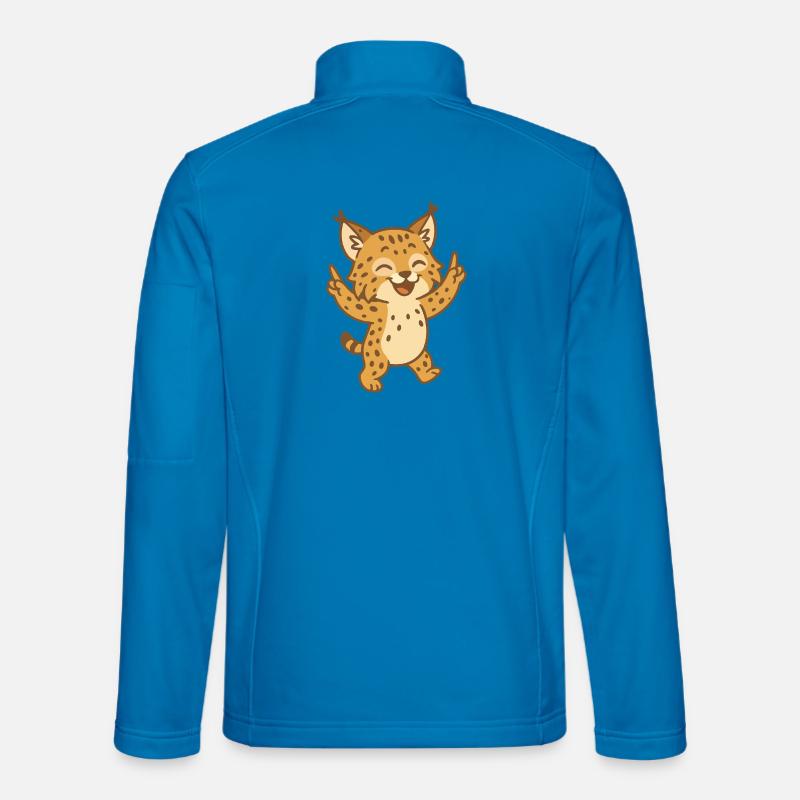 Feiernder Luchs Unisex Softshelljacke