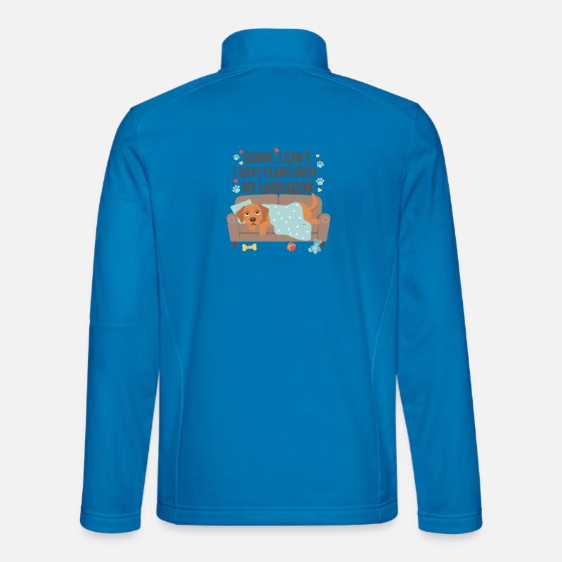 Motif de couverture de canapé Labrador Veste en tissu softshell Unisexe