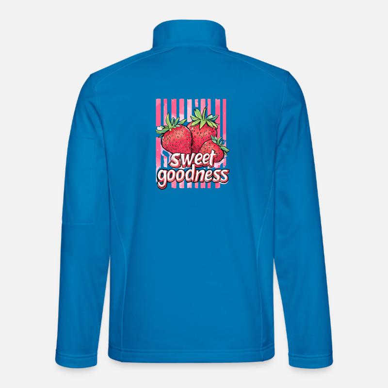sweet goodness - erdbeere - Unisex Softshelljacke - Lichtblau