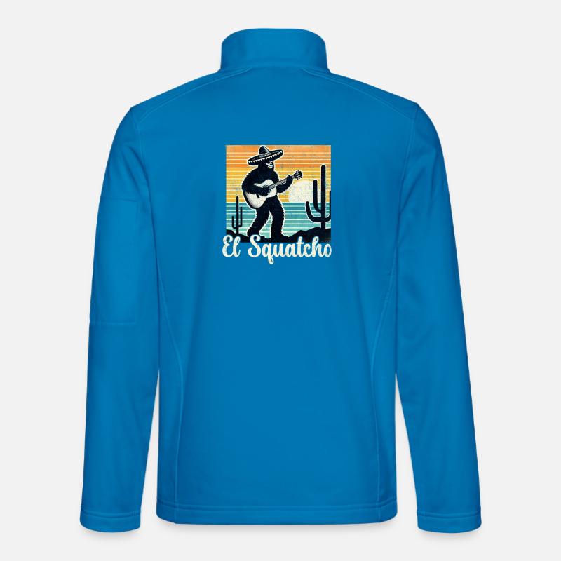 El Squatcho Guitarra Sunset - Unisex Softshelljacke - Lichtblau