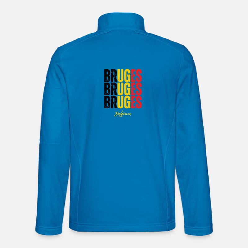 Bruges Belgium, memory of Bruges - Unisex Softshell Jacket - light blue