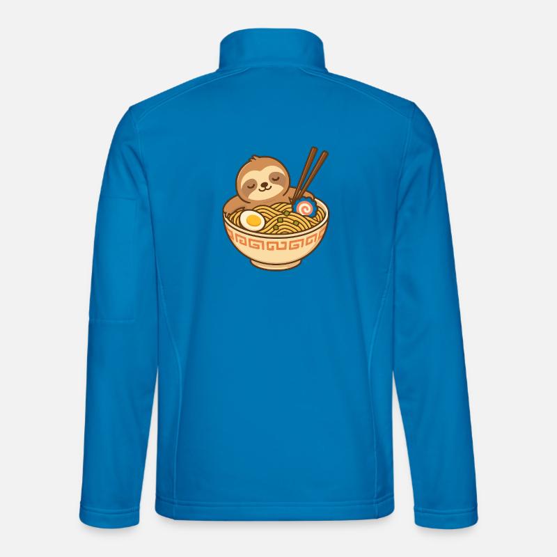 Ramen-Schlummer-Sloth - Unisex Softshelljacke - Lichtblau
