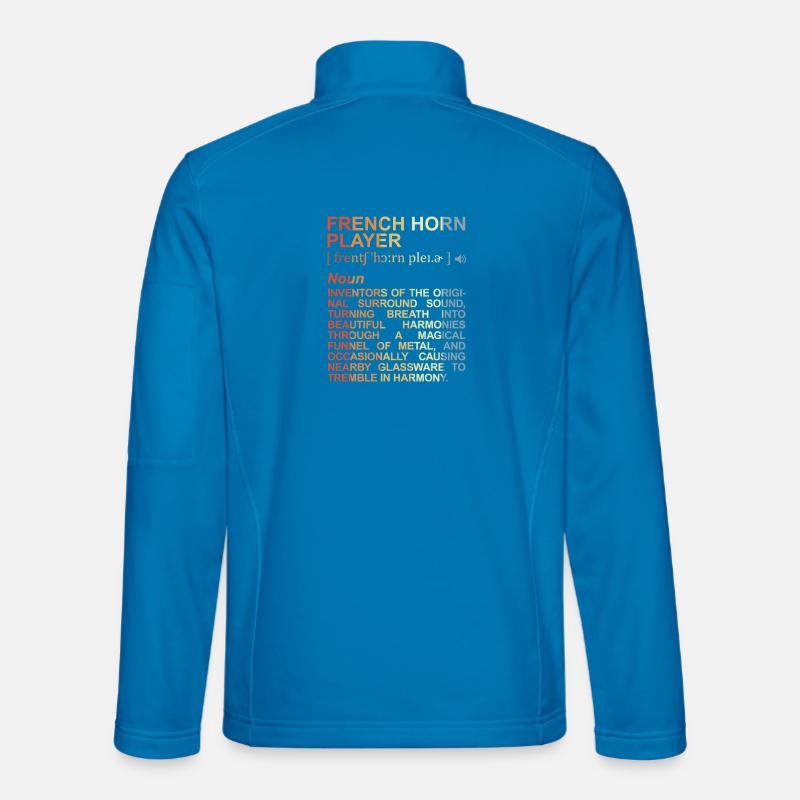 Waldhornspieler Begriffserklärung - Unisex Softshelljacke - Lichtblau