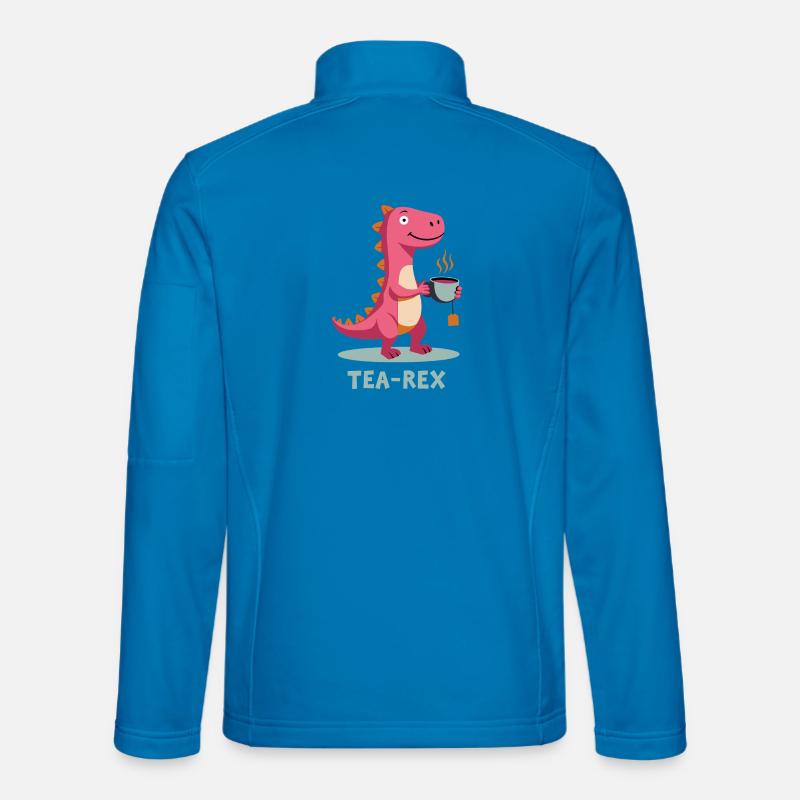 TEA-REX Teemotiv - Unisex Softshelljacke - Lichtblau