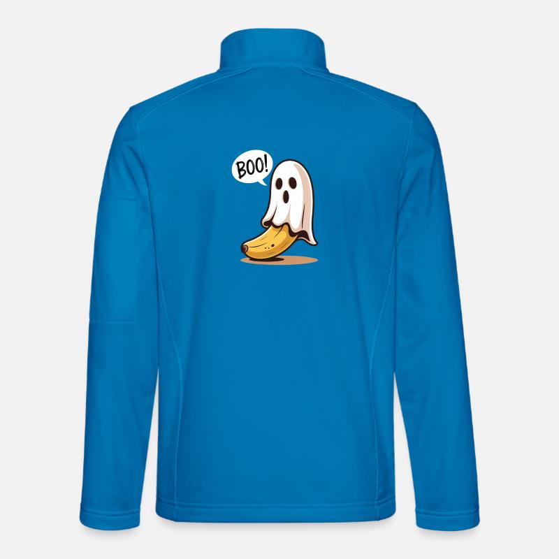 Banana Ghost Halloween Unisex Softshell Jacket