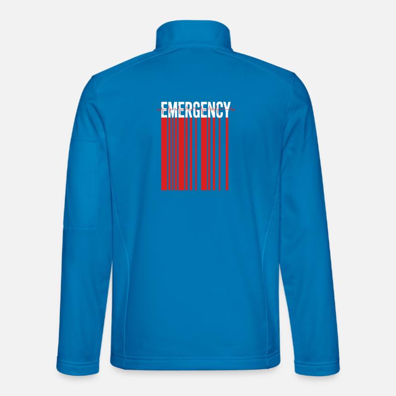 Emergency Stripe Contrast - Unisex Softshell Jacket - light blue