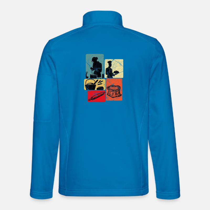 Cooking Studio Popart Collage - Unisex Softshell Jacket - light blue