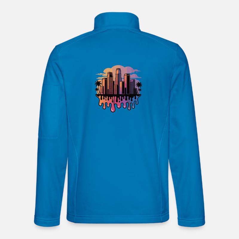 Gradient Skyline Drops - Unisex Softshell Jacket - light blue