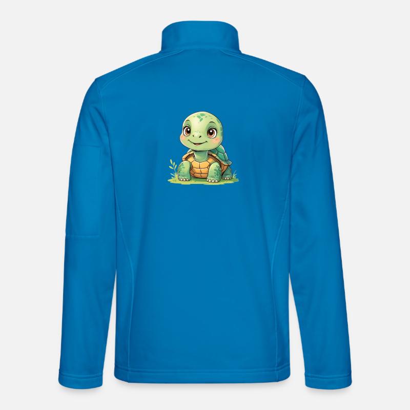 Kuschelturtle Sonnenschein - Unisex Softshelljacke - Lichtblau