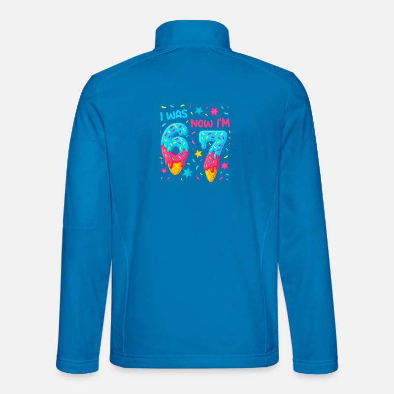 Anniversaire de sept ans 67 J’avais six ans Maintenant j’ai sept ans Veste en tissu softshell Unisexe