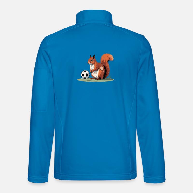 Squirrel Soccer Hero - Unisex Softshell Jacket - light blue