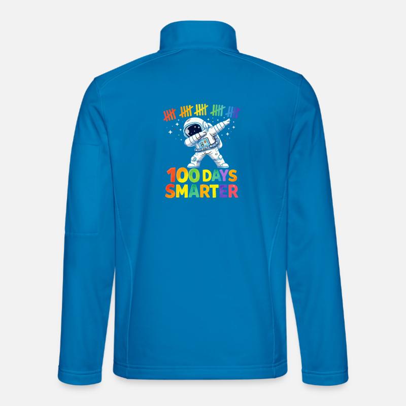 Astronaut 100 days smarter - Unisex Softshell Jacket - light blue