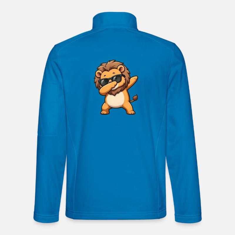 Dabbing Löwe - Unisex Softshelljacke - Lichtblau