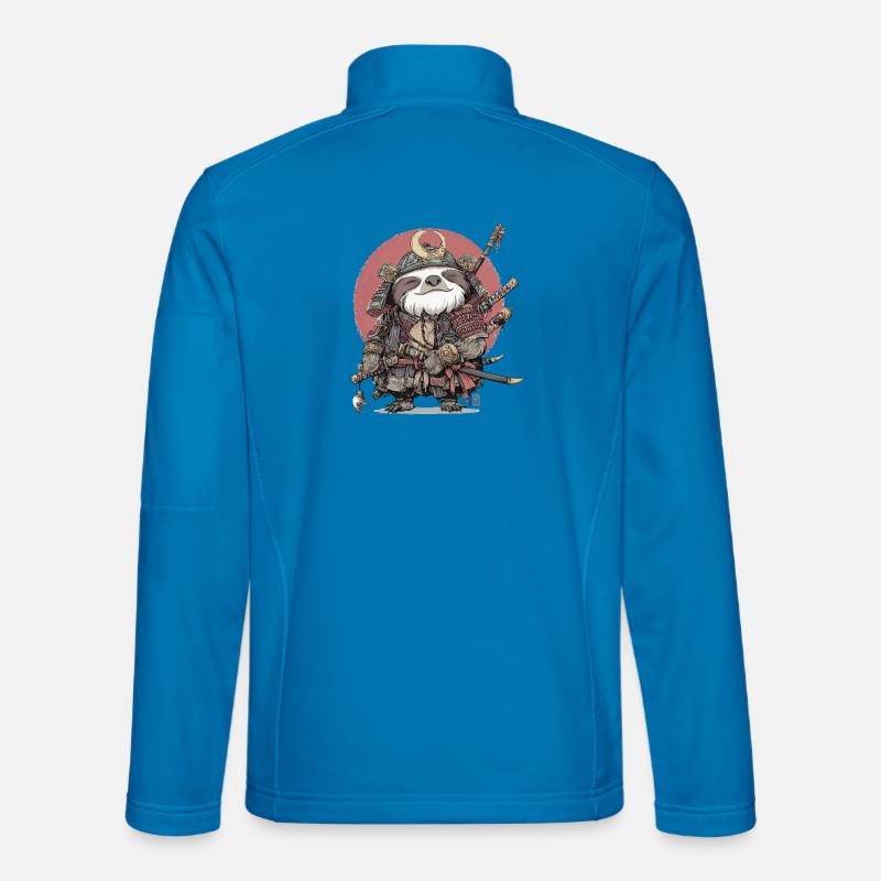 Sloth Samurai Armor - Unisex Softshell Jacket - light blue