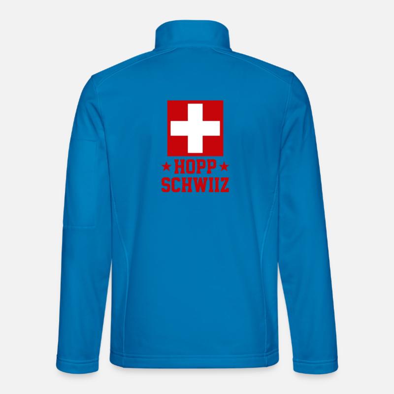 Hopp Schwiiz Schweizer Stolz Unisex Softshelljacke
