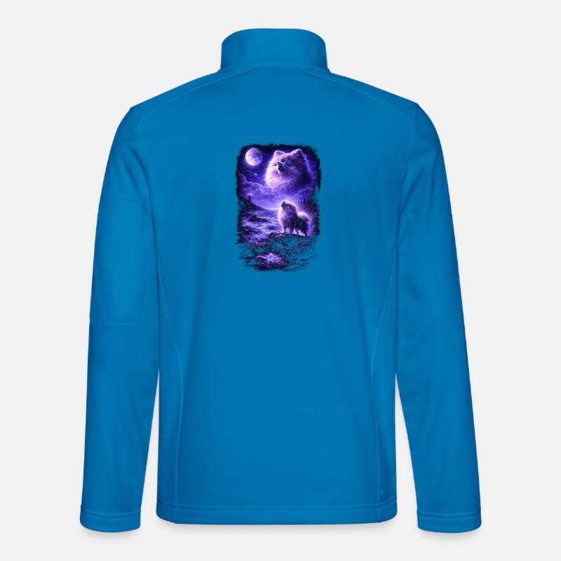 Hund Mama Hund Papa - Unisex Softshelljacke - Lichtblau