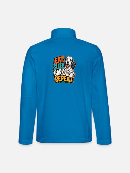 Englischer Zuspieler - Unisex Softshelljacke - Lichtblau - Hinten