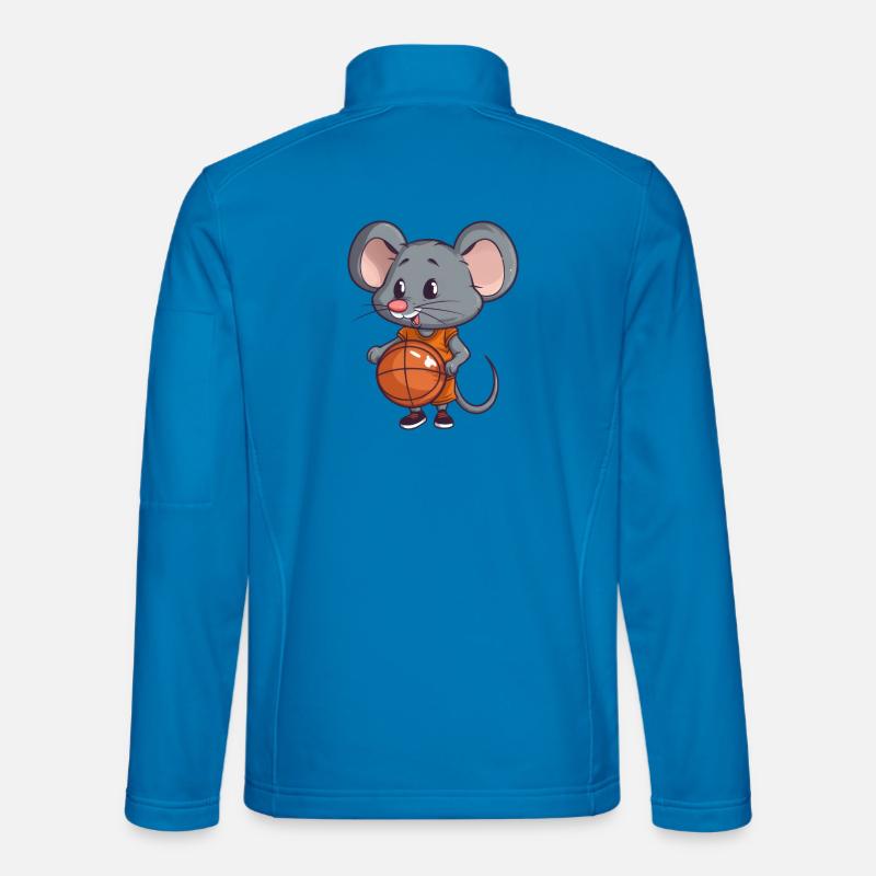 Basketball Mouse - Unisex Softshell Jacket - light blue
