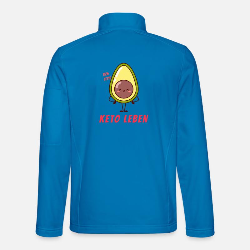Keto Leben - Unisex Softshelljacke - Lichtblau