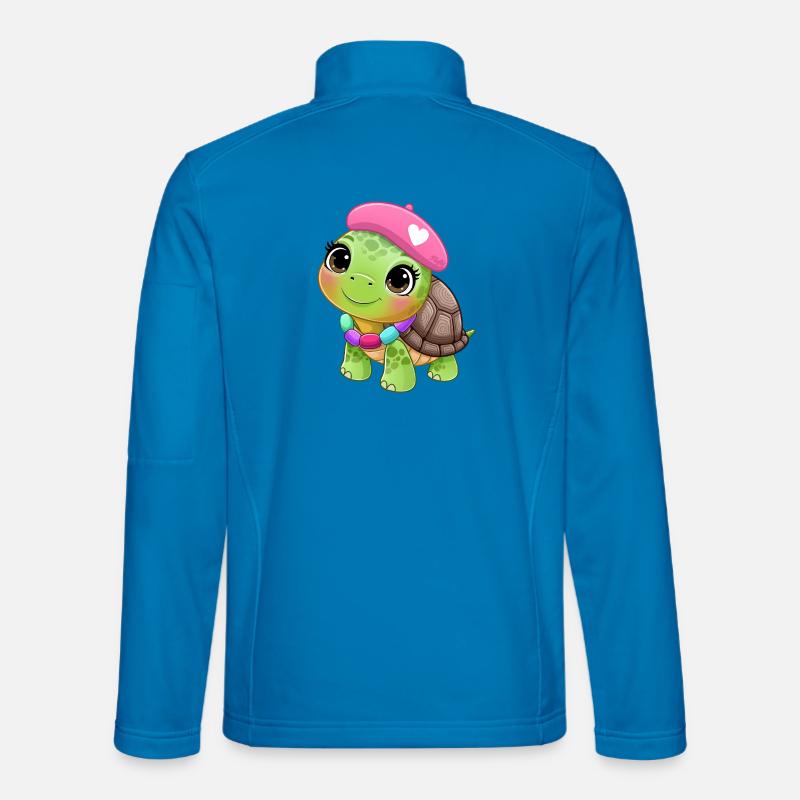 Turtle on holiday 🐢 - Unisex Softshell Jacket - light blue