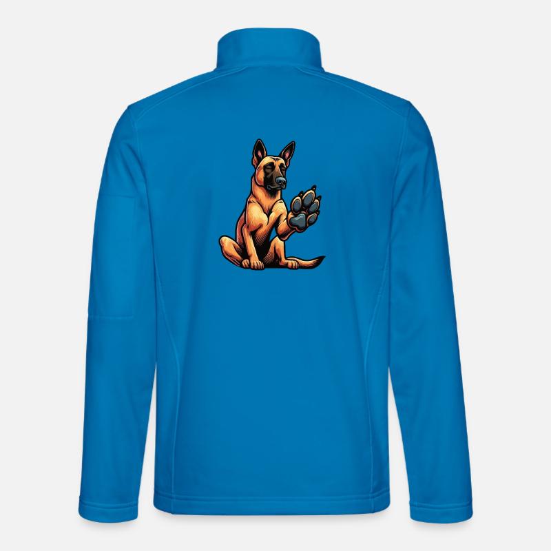 Malinois Belgian Shepherd Malinois Owner - Unisex Softshell Jacket - light blue