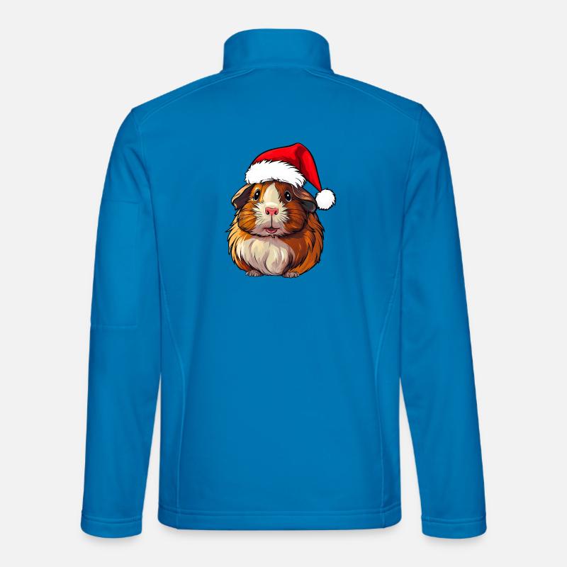 Cochons d'Inde de Noël Veste en tissu softshell Unisexe