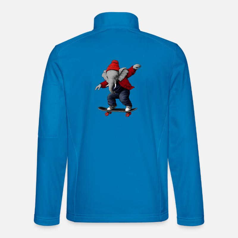 Elefant Skater - Unisex Softshelljacke - Lichtblau