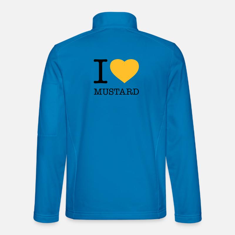 I LOVE MUSTARD - Unisex Softshell Jacket - light blue