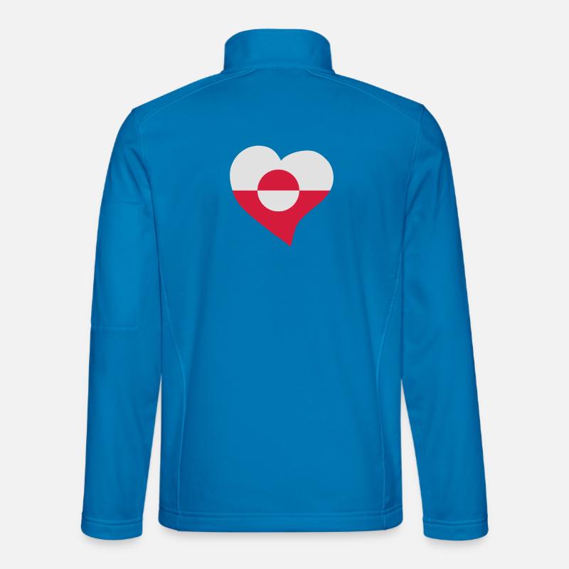 Grönländischen Herz - Unisex Softshelljacke - Lichtblau